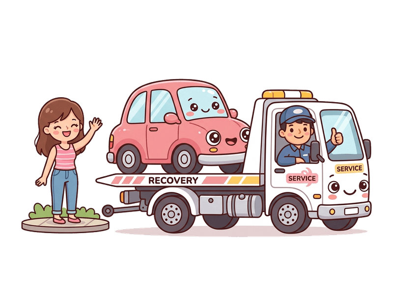 Step 3: We Collect — Our flatbed comes to you anywhere in South Lambeth & Vauxhall. Same-day collection is often available. Driveway, garage, or street — we'll find you.